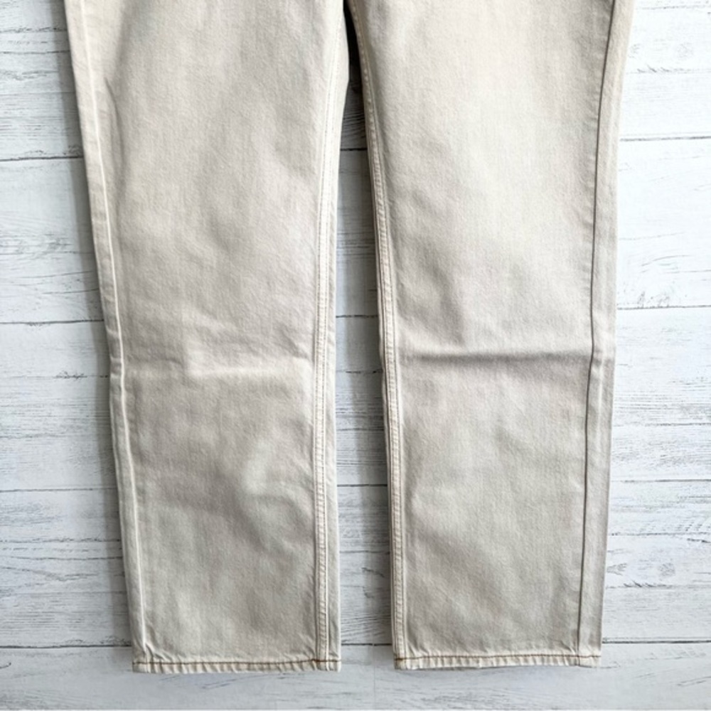 Good American Straight Leg Jeans in Bone - Picture 8 of 15